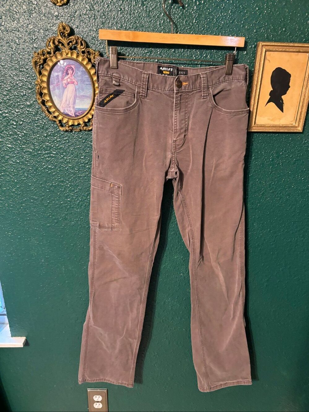 Ariat Rebar Brown Pants Sz 30x36
